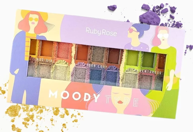 Paleta De Sombras Moody Type 18 Cores Ruby Rose HB-1054