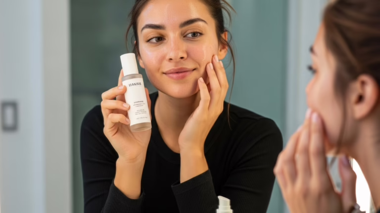 Guia de produtos para pele oleosa com controle de brilho